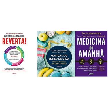 Imagem de KIT 3 LIVROS Reverta + Manual do Estilo de Vida + Medicina do amanhã -