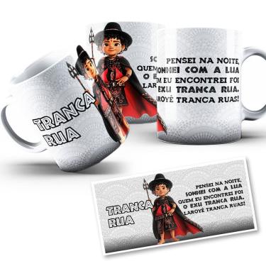 Imagem de Caneca Tranca Rua Mirim Orixá Umbanda Candomblé 325ml