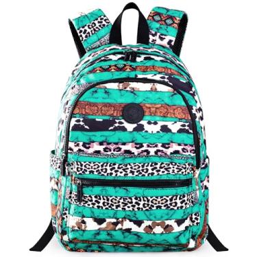 Imagem de Montana West Mochila feminina para viagem ocidental mochila casual para laptop e faculdade, *Boho Leopardo, Medium