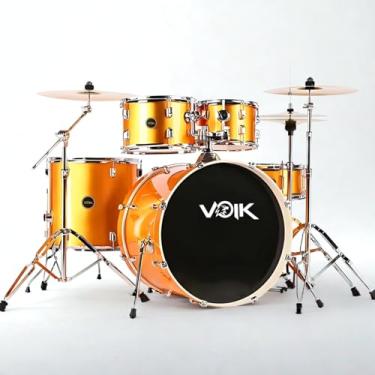 Imagem de Bateria Acústica Completa Voik BAM22-GOLD Brilhante