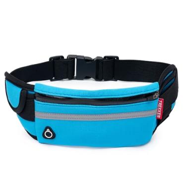 Imagem de Pochete Esportiva Slim Academia Corrida Fitness Porta Celular Doleira (Azul)