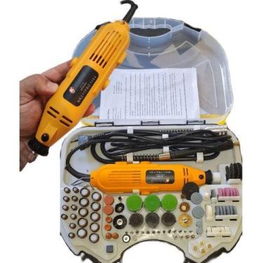 Imagem de Mini Retifica Profissional 450w Nakasaki 189 Peças - KNakasaki, 470 W,