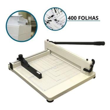 Imagem de Guilhotina De Papel A3 Semi Industrial 433mm 400 Folhas Way - Importwa