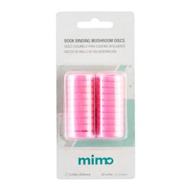Imagem de Mimo Disco Cogumelo para Caderno Inteligente Glitter Rosa Candy - 24 mm - 20 Unids - Ideal Para Personalizar Planners, Agendas, Cadernos de Anotações e Muito Mais - Até 100 Papéis de 75g/m²"