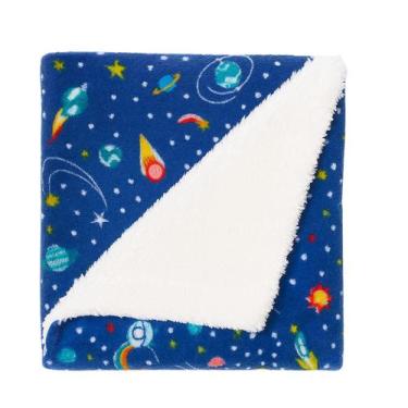 Imagem de Cobertor Manta para Bebê Estampado com Sherpa Microfibra Antialérgico 