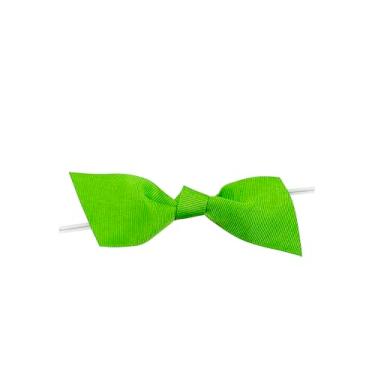 Imagem de Reliant Ribbon Grosgrain Flair Bows-Jumbo-5.1 cm Caudas X 1-1/5.1 cm Largura da fita Corte em ângulo quente e laços torcidos de 12,7 cm, verde maçã