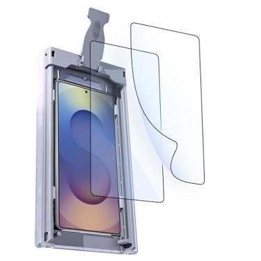 Imagem de Shifu.Zan Pacote com 2 protetores de tela para Samsung Galaxy S25 Ultra, filme PET, suporte para identificação de impressão digital [Alinhamento Automático Carbina] [Remoção de Poeira]