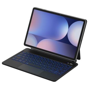 Imagem de BETTDOW Capa com Teclado e Trackpad para Samsung Galaxy Tab S10+/S9 Fe+/S9+/S8+/S7+/S7 FE de 12.4 polegadas,Teclado com LCD Display