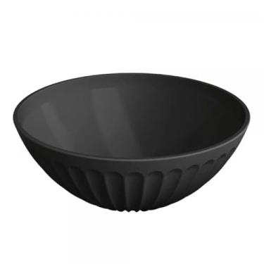 Imagem de Bowl Multiuso Plástica, Livre de BPA, Design Moderno, Pote P/Saladas Frutas Comida, Tigela, Utensílio de Cozinha, Resistente, Prático (Preto, 1,5 L)