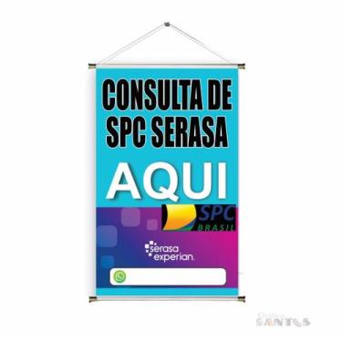 Imagem de Banner pronto Serasa SPC BA 606 medida 45x70 cm arte Pronta