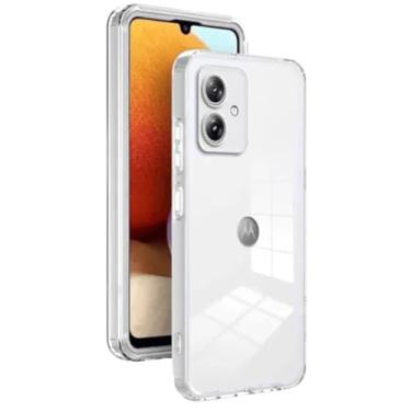 Imagem de [GL CASES] Capa Moto G35 NÃO AMARELA Capinha Motorola Moto G35 Reforçada Premium Case De Silicone Transparente ANTI AMARELAMENTO Com Proteção De Câmera e Tela