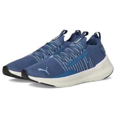 Imagem de PUMA Tênis de corrida masculino Softride Symmetry Fuzion, Índigo escuro/azul claro/neve alpina, 38