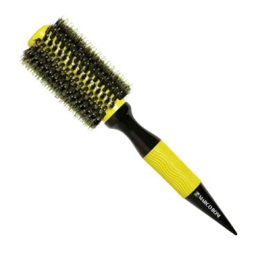 Imagem de ESCOVA CERAMIC PREMIUM PROFISSIONAL CERDAS DUPLAS AMARELA 60MM REF: 7967T