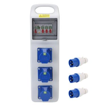 Imagem de Eujgoov Caixas de Distribuição de Energia de Configuração Caixas de Soquete Industrial Portáteis Caixas de Distribuição Móvel de Construção Ao Ar Livre 490 X 140 X 90mm