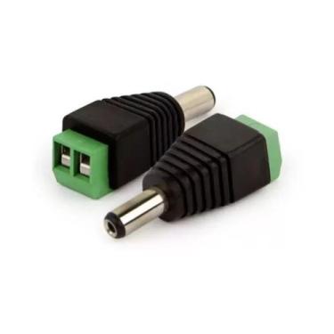 Imagem de Conector Plug P4 Macho com borne - Kit Com 10 unidades System Security