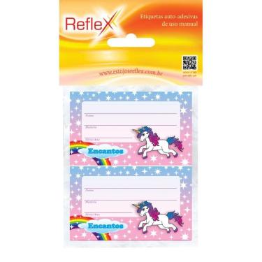 Imagem de Etiqueta Escolar Decorada Feminina 50x80mm. - Reflex