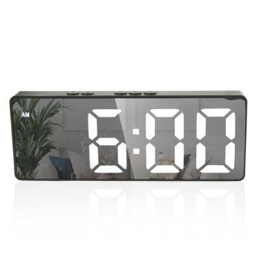 Imagem de Relogio Despertador Digital Led Usb Pilha Portatil Alarme
