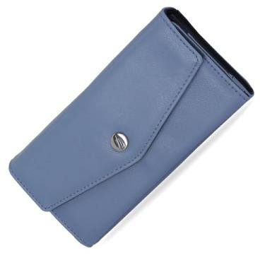 Imagem de Nautica Money Manager Carteira feminina fina e pequena RFID – Porta-cartão de crédito com porta-moedas e carteira com zíper, organizador de embreagem feminino, Para Barco, One Size, Compacto