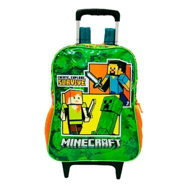 Imagem de Mochila Minecraft Infantil com Rodinhas - Sestini
