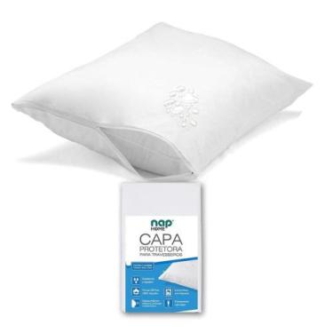 Imagem de Capa de Travesseiro 200 Fios Percal 100 Algodão Zíper 50x70cm Resisten