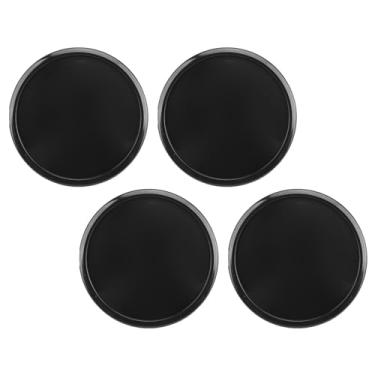 Imagem de ZJchao Capas Centrais de Roda Universal Elegantes 4 Pacote Fácil Instalar 65 Mm OD 48mm ID para Carros e Veículos Design de Cubos Duráveis ​​para Pneus e Jantes (Preto)