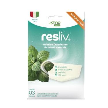 Imagem de Resliv Adesivo Odorizante de óleos Naturais Para Respiração - Amoveri