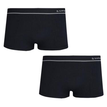 Imagem de Kit Com 2 Cueca Lupo Sunga Microfibra Sem Costura Original, G, Preto