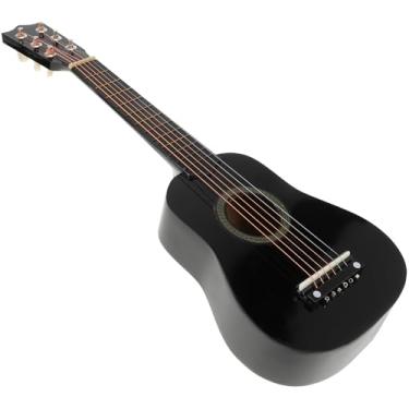 Imagem de Toddmomy Guitarra Acústica Infantil 53 cm Guitarra Acústica Clássica Tamanho Pequeno Portátil de Madeira para Crianças Iniciantes Adultos Adolescentes (Nero)