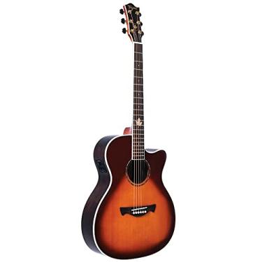 Imagem de Violão eletroacústico Medium jumbo cutaway aço Cherry burst MONTREAL EQ Canada Series Tagima