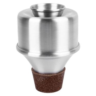 Imagem de Mini trompete prática de alumínio mudo de alumínio trompete silenciador mudo para crianças adultas design de corpo straight beginista fácil de transportar um excelente tom ideal