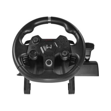 Imagem de Volante Gamer Artaxes com Pedal Multiplataforma Warrior - JS090 JS090