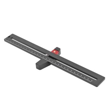 Imagem de Carpintaria Scribing Compass Linha Paralela Desenho Régua Alumínio Liga Metric Circle Marcação para Carpintaria Projetos e DIY Crafting