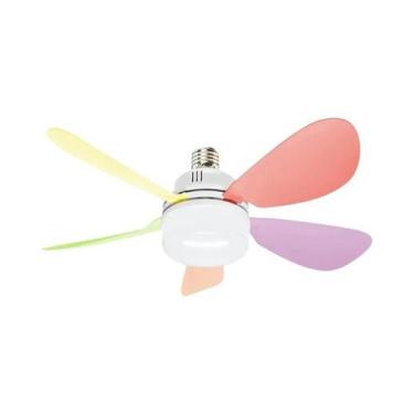 Imagem de Luz De Ventilador De Teto LED Regulável E27 Com Controle Remoto Para S