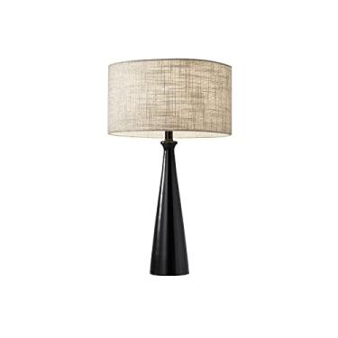 Imagem de Adesso 1517-01 Linda luminária de mesa de 54,5 cm, preto, tomada inteligente compatível