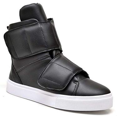 Imagem de Bota Feminina Tenehi Preta Academia com Dois Velcros Moderno (PRETO, BR, Adulto, Numérico, 38)