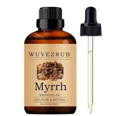 Imagem de Wuvezrub Óleos essenciais de mirra 120 ml, óleo essencial de mirra puro para difusor de aromaterapia - 10 ml