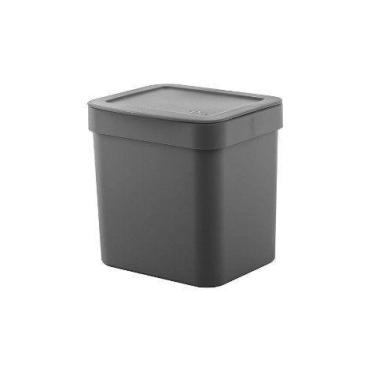 Imagem de Lixeira  Para Pia Trium 4,7L Chumbo - OU, Chumbo