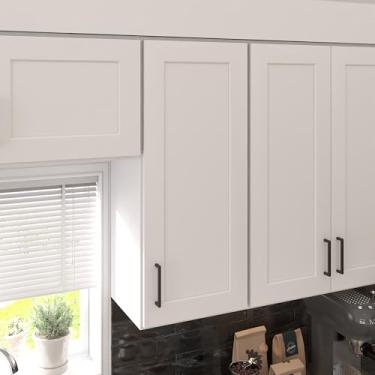Imagem de Furinno Pronto para montar armário de cozinha de parede 1 porta - 2 prateleiras, 12 (P) x 15 (L) x 91 A, branco