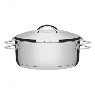 Imagem de Caçarola Rasa Tramontina Solar 28cm Em Aço Inox