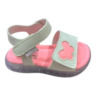 Imagem de Sandália de Led Infantil Pampili Mini Coração Rosa Neon (Rosa Neon, BR, Criança de 1 a 3 anos, Numérico, P, 22)