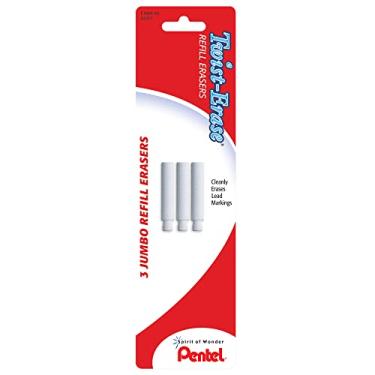 Imagem de Pentel Borrachas de refil de torção, Qtde. 1, embalagem de 3