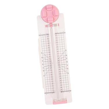 Imagem de Esquirla Cortador de papel 4 em 1, aparador, onda reta, pontilhado, vinco, ferramenta de scrapbooking para fotos, suprimentos para artesanato, cupons, álbuns, Rosa