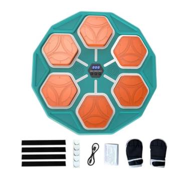 Imagem de simhoa Smart Boxing Machine Wall Target Punching Pad Agility Training com Luvas para Kickboxing, Verde