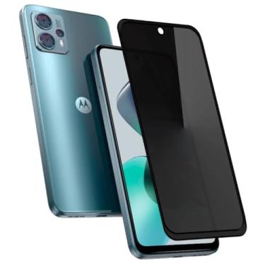 Imagem de [GL CASES] Película Privacidade Motorola Moto G23 Anti Risco Privativa De Vidro Temperado 3D Proteção 9H Pelicula Motorola Moto G23 Anti Espião Cobertura Total Da Tela + Kit Limpeza Para Aplicação