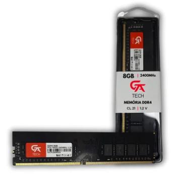 Imagem de Memória RAM Para Desktop GTA Tech, 8GB, 2400MHz, DDR4, CL17, 1.35V - GT8G2400L17D