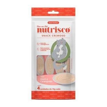 Imagem de Petisco Para Gatos Snack Cremoso Nutrisco Sabor Atum e Caranguejo 14g 