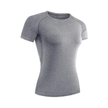 Imagem de Camiseta De Compressão Feminina De Secagem Rápida, Manga Curta, Para Y