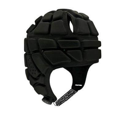 Imagem de KiBcsLic Protetor de cabeça para capacete de futebol americano com bandeira ajustável, hóquei esportivo, macio e acolchoado, luta livre 7V7, capacete de