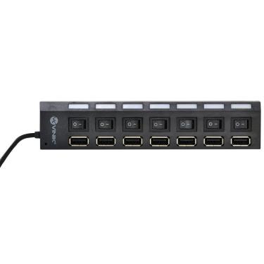 Imagem de Hub Usb 2.0 7 Portas Com Cabo E Led Indicador - Huv-40