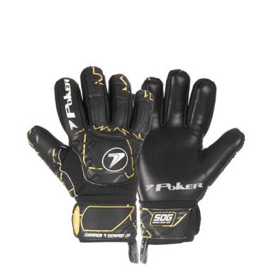 Imagem de Luva de Goleiro Semi Profissional Poker Multiterreno Champion 9 Junior
